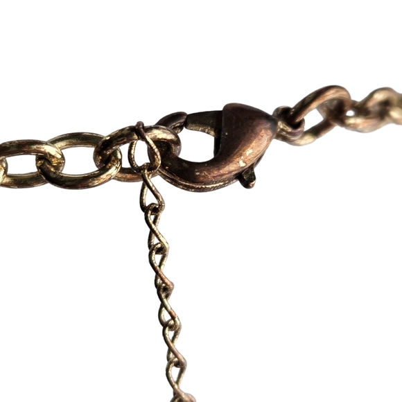 Alfani Gold Tone Crystal Collar Style Statement Necklace, Vintage - Picture 5 of 8